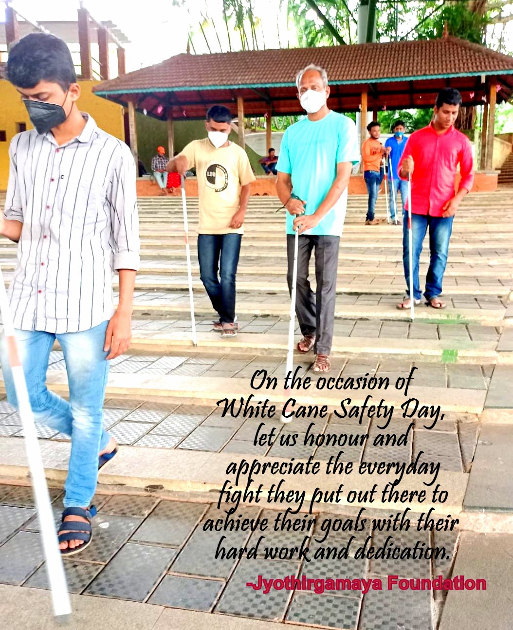 On the occasion of White Cane Safety Day let us honour and appreciate the everyday fight they put out there to achieve their goals with their hard work and dedication